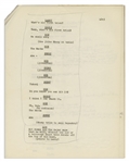Moe Howard's 50pp. Script of Texaco Star Theater Starring Milton Berle & The Three Stooges With Shemp -- First Draft From 1948 Annotated by Moe With His Signatures -- 8.5 x 11 -- Very Good